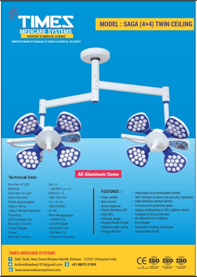 MODEL : SAGA (4+4) TWIN CEILING